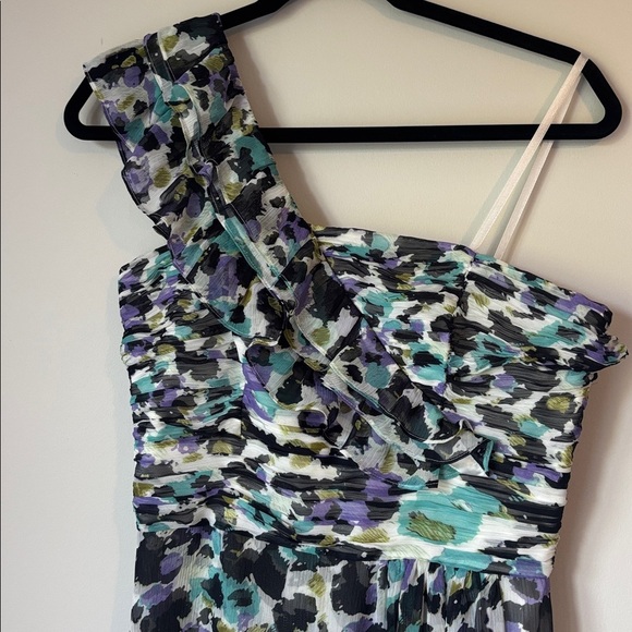 MAX AND CLEO Elegant One-Shoulder Maxi Dress - Multicolor Small 6 - Picture 6 of 7